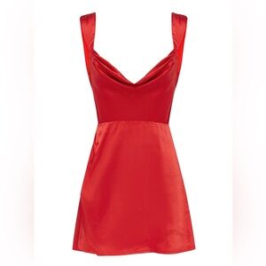 Red mini dress never worn size medium